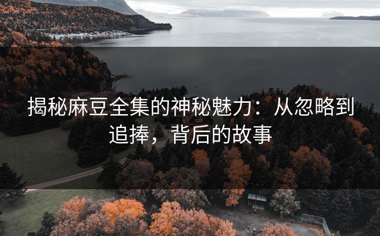 揭秘麻豆全集的神秘魅力：从忽略到追捧，背后的故事  第1张
